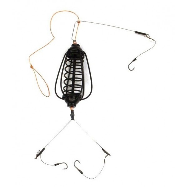Кормушка для рыбалки, оснащеная, Carp Profi, Арбуз / груша, крашеная, вес 50г
